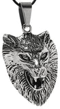 Anhänger 178 Wolfskopf - Edelstahl