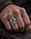 Ring Wotansknoten Valknut, Gr. 52-74 (wota1) - Silber