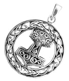 Thorshammer 224 mit Korbkette - Silber