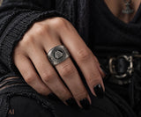 Ring Wotansknoten Valknut, Gr. 52-74 (wota1) - Silber