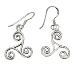 Ohrring 19 Triskele - Silber