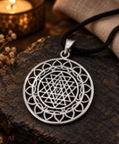 Anhänger 130 Sri Yantra - Silber