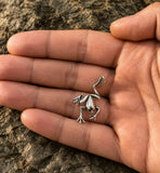 Frosch 4 mit Schlangenkette - Silber