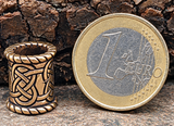 Bartperle Keltenknoten 8 mm - Bronze