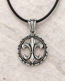 Fleur-de-Lis 239 mit Korbkette - Silber