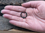 Klappcreole schwarz 16 x 2,5 mm - Edelstahl kcschw14