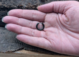 Klappcreole schwarz 10mm - Edelstahl kcschw07