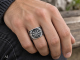 Ring Helm der Ehrfurcht, Gr. 52-74 (helm) - Silber