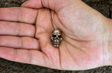 Bartperle Totenkopf 6 mm - Bronze