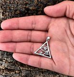 Auge des Horus 262 mit Schlangenkette - Silber
