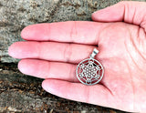 Anhänger 402 - Metatrons Würfel mit Silberkette