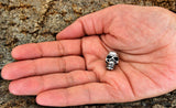 Bartperle Totenkopf - Silber