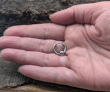 Klappcreole Silber 10 x 2,5 mm - Edelstahl kcsi11
