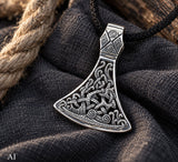 Anhänger 385 Wikinger-Axt - Silber