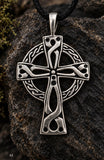 Keltenkreuz 371 mit Schlangenkette - Silber