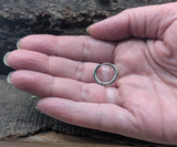Klappcreole silbern 12mm - Edelstahl kcsi03