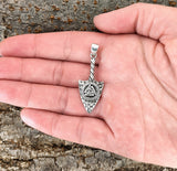 Pfeilspitze 387 mit Korbkette - Silber