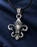 Anhänger 40 A Fleur-de-Lis - Silber
