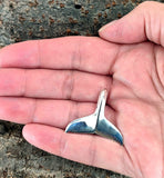 Walflosse 182 mit Schlangenkette - Silber