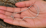 Schlangenkette 1 mm - hell - Silber
