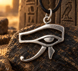 Auge des Horus 120 mit Schlangenkette - Silber