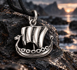 Anhänger 317 Wikinger-Schiff - Silber