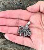 Oktopus 388 mit Schlangenkette - Silber