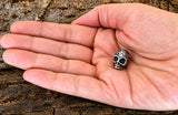 Bartperle Totenkopf 6mm - Edelstahl