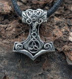 Thorshammer 71 mit Schlangenkette - Silber