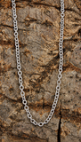 Schlichte Kette 2 mm - silbern - Edelstahl