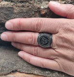 Ring Wotansknoten Valknut, Gr. 55-70 (edwt1) - Edelstahl