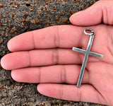 Kreuz 21 mit Schlangenkette - Silber