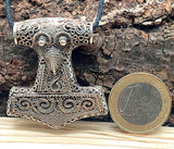 Thorshammer 150 mit Schlangenkette - Silber
