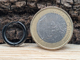 Klappcreole schwarz 10mm - Edelstahl kcschw02