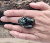 Ring Totenkopf, Gr. 55-74 (tk32) - Edelstahl