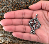Keltenkreuz 371 mit Schlangenkette - Silber