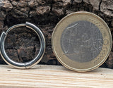 Klappcreole silbern 14mm - Edelstahl kcsi04