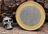 Bartperle Totenkopf 4mm - Edelstahl