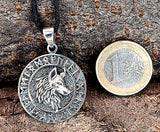 Wolfskopf 352 mit Korbkette - Silber