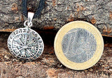 Anhänger 285 Wikinger Kompass - Silber