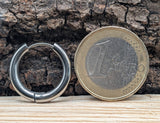 Klappcreole silbern 14mm - Edelstahl kcsi09