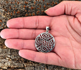 Keltenknoten 26 mit Schlangenkette - Silber