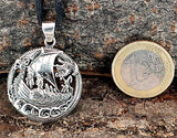 Wikinger-Schiff 386 mit Schlangenkette - Silber