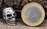 Bartperle Totenkopf - Silber