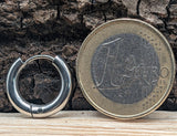 Klappcreole silbern 10mm- Edelstahl kcsi07
