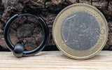 Klappcreole schwarz 14 x 2,5 mm - Edelstahl kcschw13