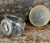 Ring Wotansknoten Valknut, Gr. 52-74 (wota1) - Silber