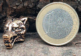 Bartperle Wolf 8 mm - Bronze