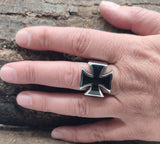 Ring Eisernes Kreuz, Gr. 55-76 (ek23) - Edelstahl