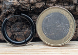Klappcreole schwarz 14mm - Edelstahl kcschw09